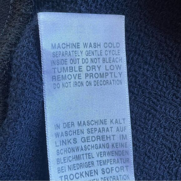 True Religion Dark Blue Leopard Print Pullover Sweater - Size: Medium - Picture 7 of 9